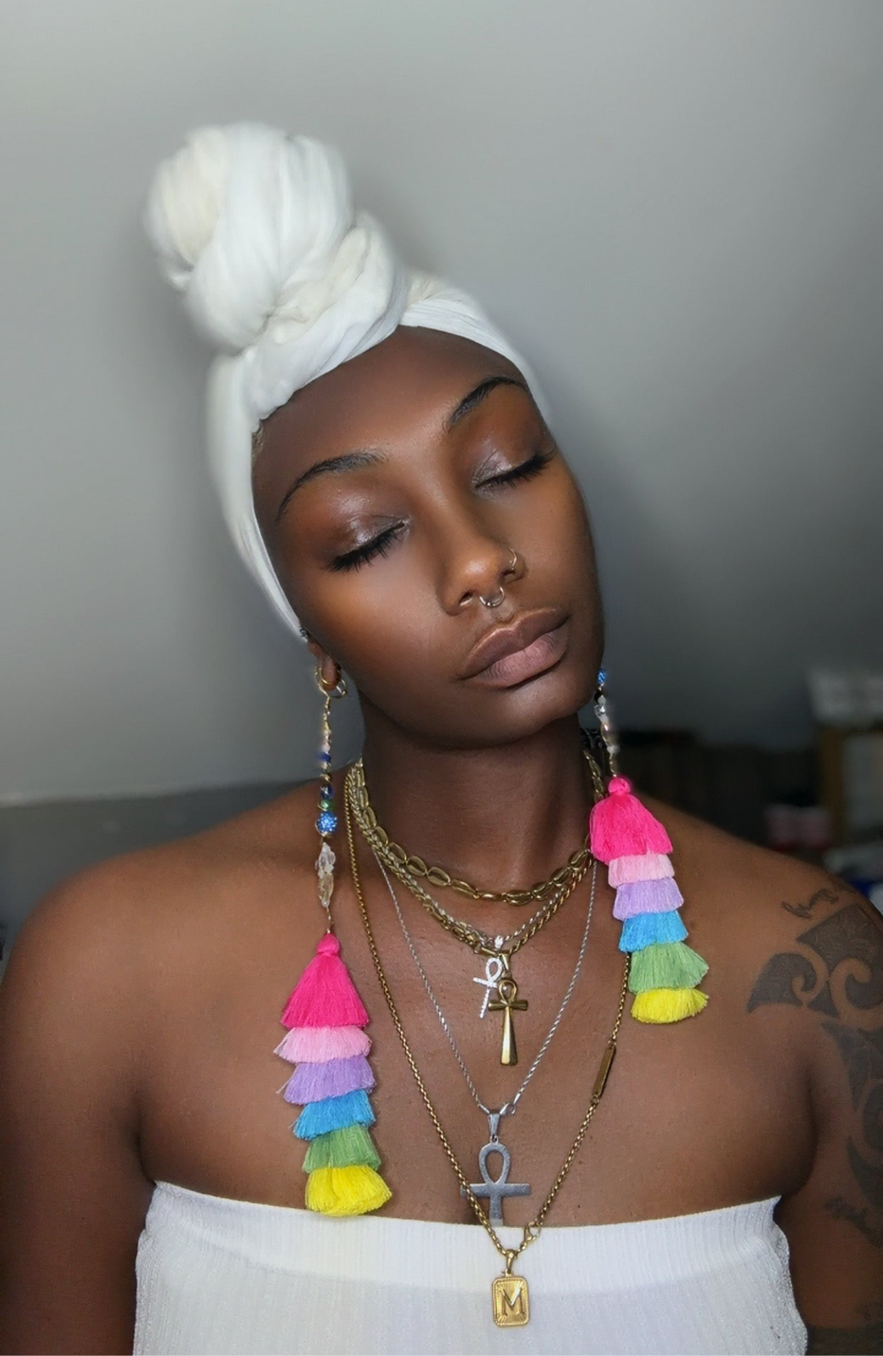 Desire Thee Fringe Crystal Earrings