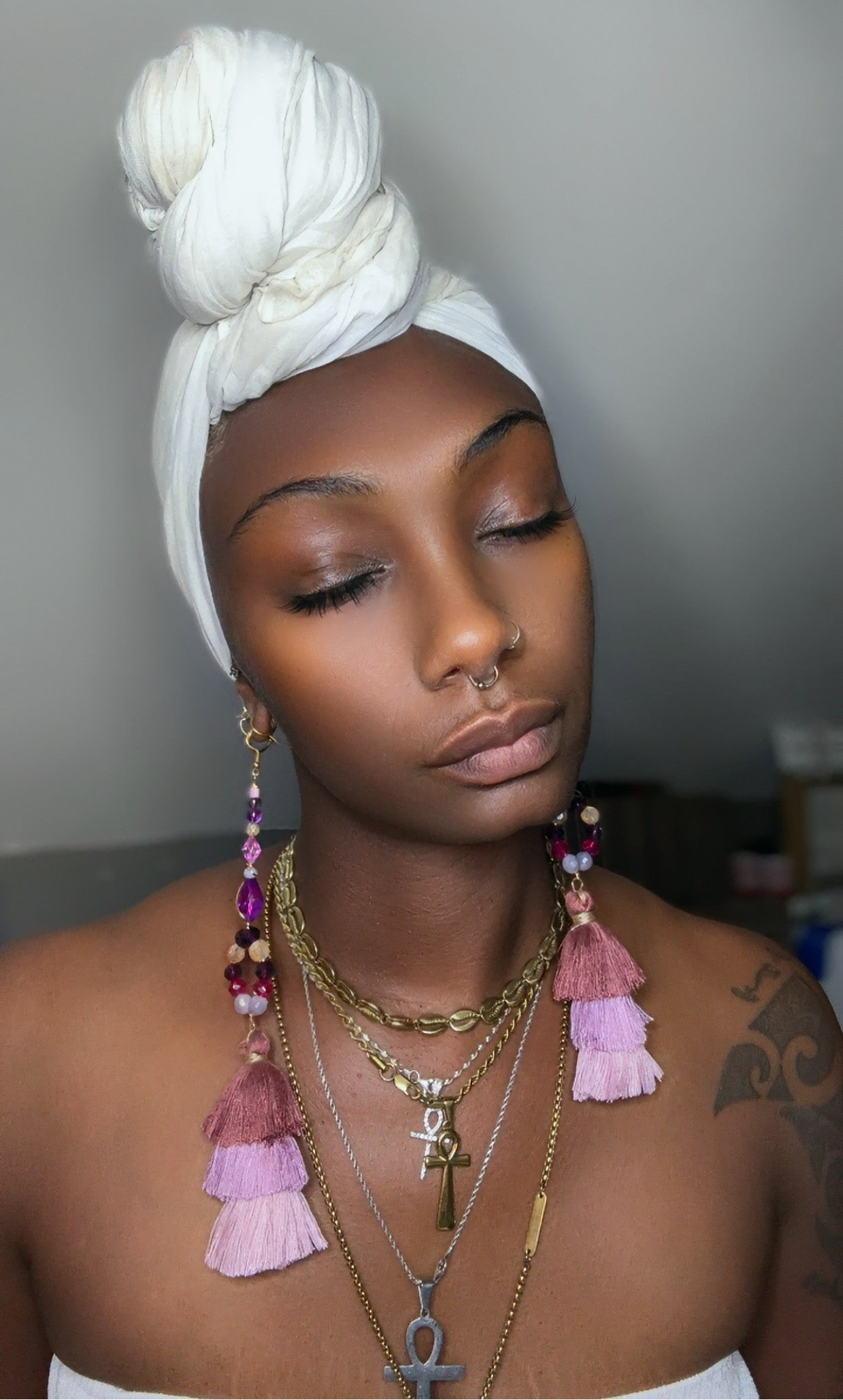 Desire Thee Fringe Crystal Earrings