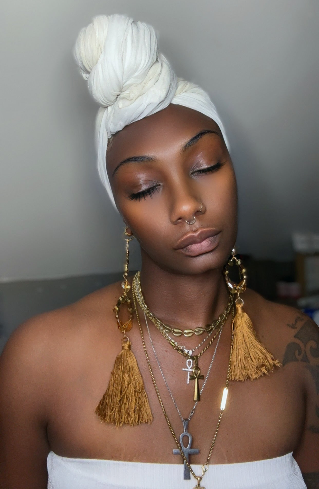 Desire Thee Fringe Crystal Earrings
