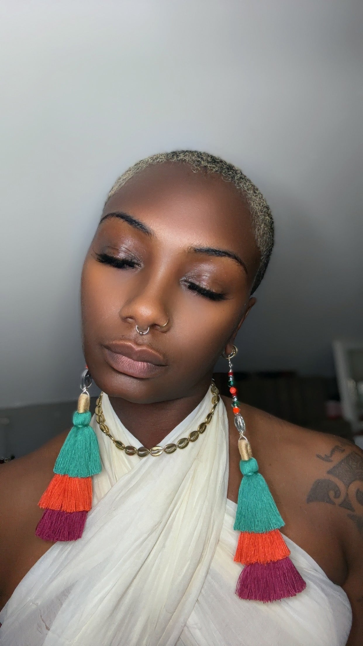 Desire Thee Fringe Crystal Earrings