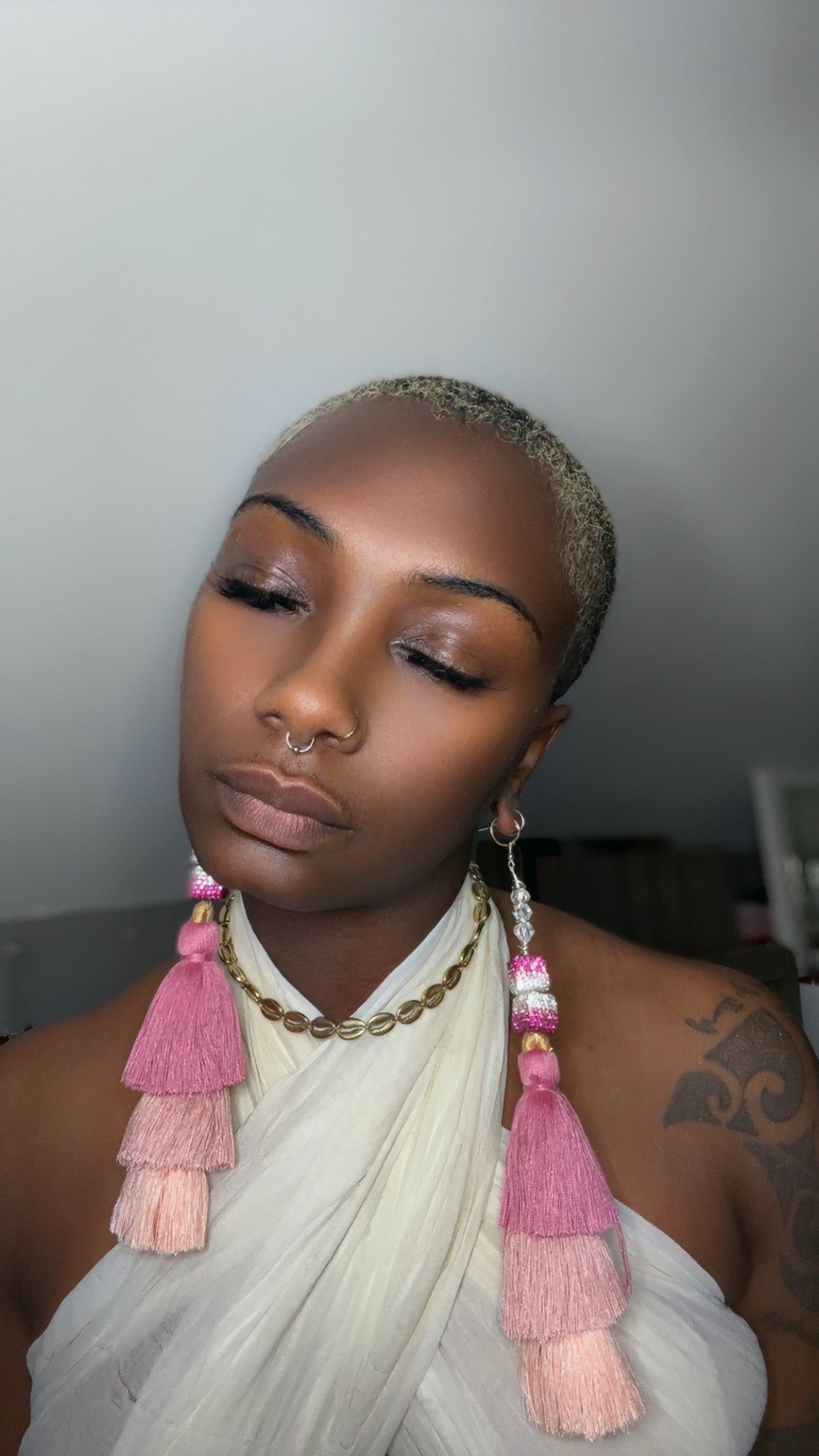 Desire Thee Fringe Crystal Earrings