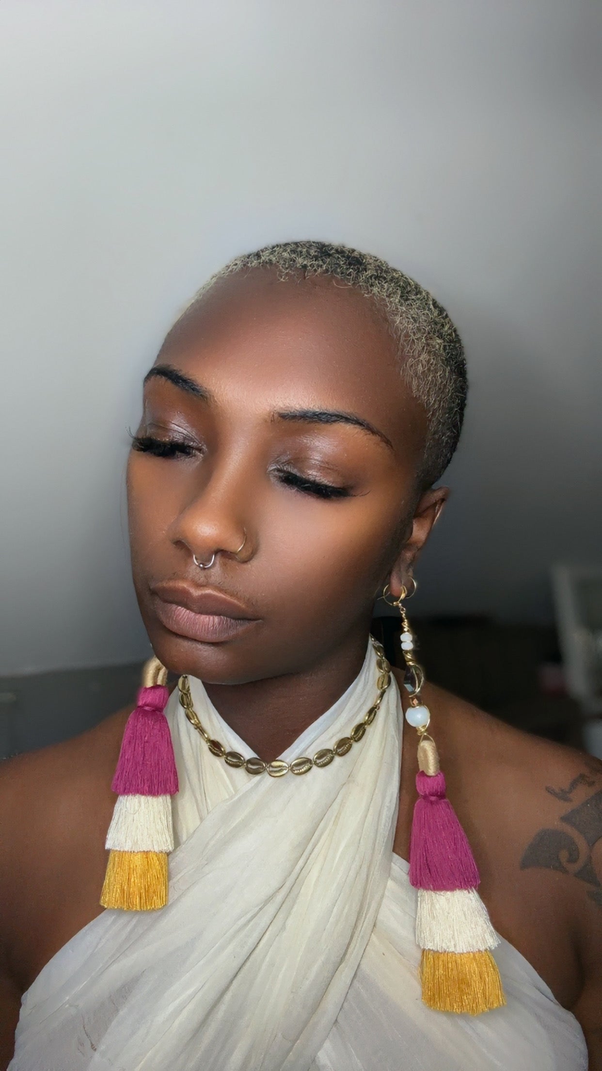 Desire Thee Fringe Crystal Earrings