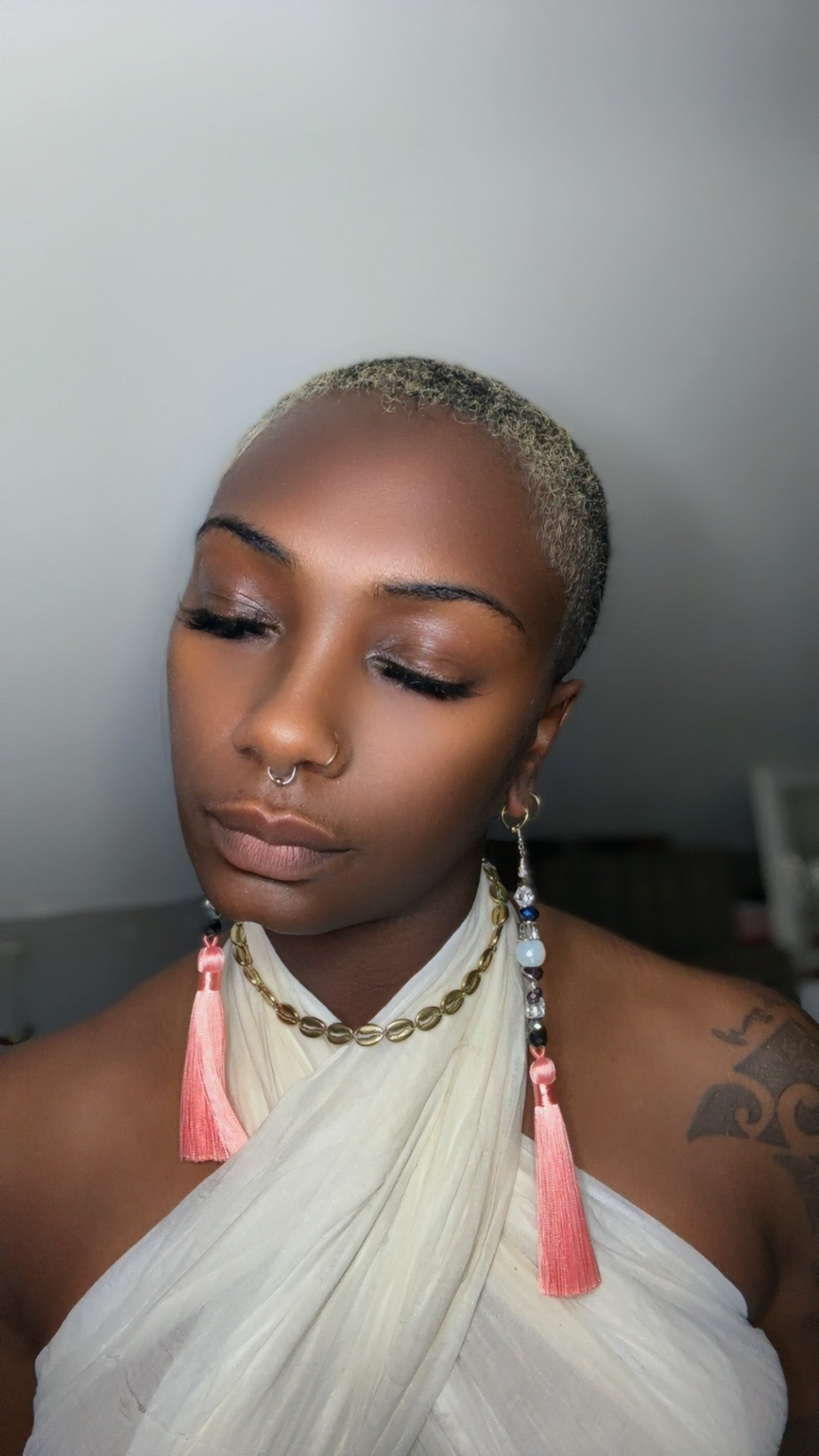 Desire Thee Fringe Crystal Earrings